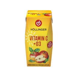 NEKTAR JABŁKOWY Z WITAMINĄ C I D BEZ DODATKU CUKRÓW 200 ml - HOLLINGER HOLLINGER (soki, nektary, napoje, syropy)