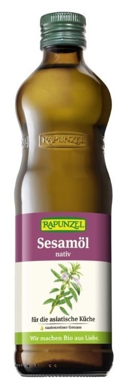 OLEJ SEZAMOWY TŁOCZONY NA ZIMNO BIO 500 ml - RAPUNZEL RAPUNZEL (kremy orzechowe, ketchupy, czekolady)