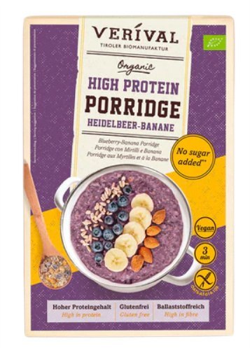 OWSIANKA PROTEINOWA Z BORÓWKĄ I BANANEM BEZ DODATKU CUKRÓW BEZGLUTENOWA BIO 350 g - VERIVAL VERIVAL (produkty śniadaniowe) OWSIANKA PROTEINOWA Z BORÓWKĄ I BANANEM BEZ DODATKU CUKRÓW BEZGLUTENOWA BIO 350 g - VERIVAL VERIVAL (produkty śniadaniowe)