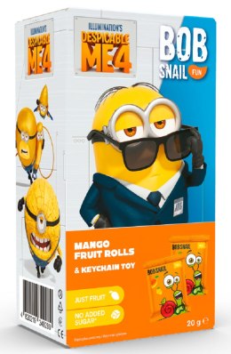 PRZEKĄSKA EAT & PLAY MANGO Z BRELOKIEM MINIONKI BEZGLUTENOWA 20 g - BOB SNAIL BOB SNAIL (przekąski owocowe)