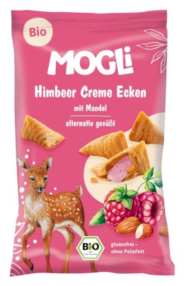 ROŻKI Z KREMEM MIGDAŁOWO - MALINOWYM BEZGLUTENOWE BIO 30 g - MOGLI MOGLI (musy owocowe, przekąski)