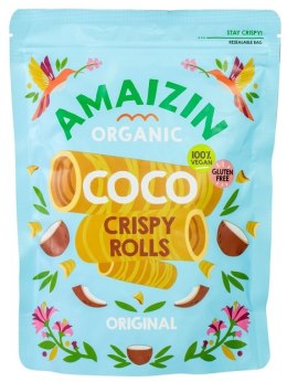 RURKI WAFLOWE KOKOSOWE BEZGLUTENOWE BIO 140 g - AMAIZIN AMAIZIN (napoje kokosowe, tortilla, chipsy, inne)