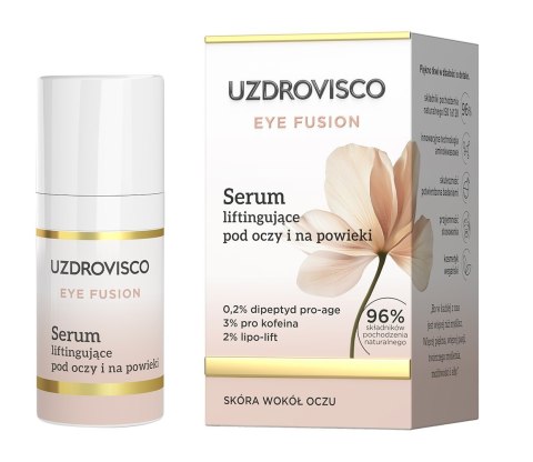 SERUM POD OCZY I NA POWIEKI LIFTINGUJĄCE 15 ml - UZDROVISCO (EYE FUSION) UZDROVISCO (kosmetyki) SERUM POD OCZY I NA POWIEKI LIFTINGUJĄCE 15 ml - UZDROVISCO (EYE FUSION) UZDROVISCO (kosmetyki)