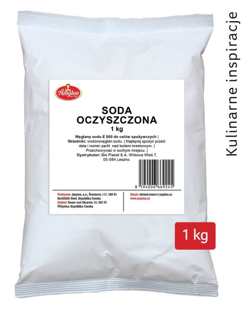 SODA OCZYSZCZONA 1 kg - AMYLON AMYLON (budynie, galaretki,kisiele,cukry, skrobie SODA OCZYSZCZONA 1 kg - AMYLON AMYLON (budynie, galaretki,kisiele,cukry, skrobie