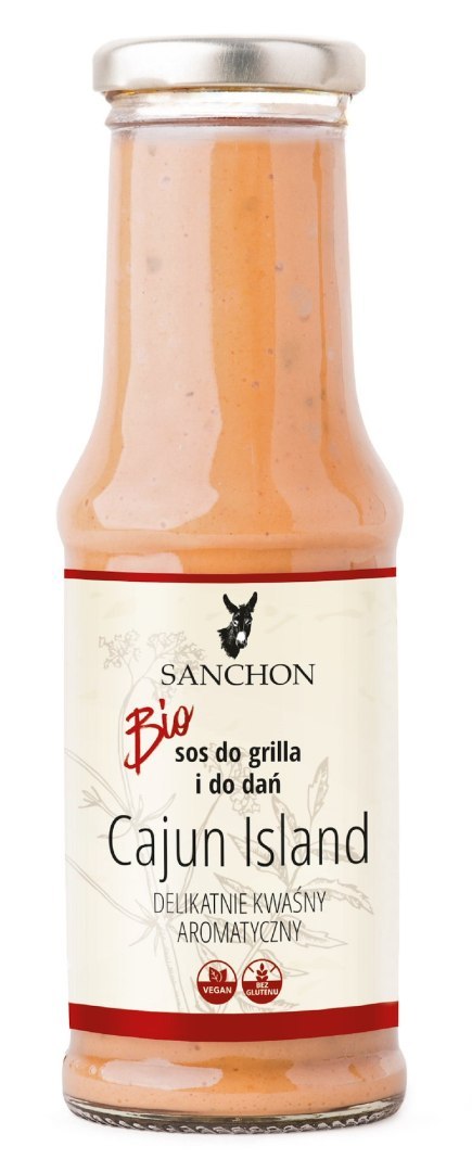 SOS CAJUN ISLAND BEZGLUTENOWY BIO 210 ml - SANCHON SANCHON (sosy, przyprawy w płynie) SOS CAJUN ISLAND BEZGLUTENOWY BIO 210 ml - SANCHON SANCHON (sosy, przyprawy w płynie)