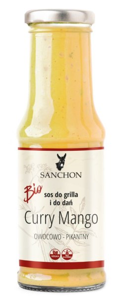 SOS CURRY MANGO BEZGLUTENOWY BIO 210 ml - SANCHON SANCHON (sosy, przyprawy w płynie)