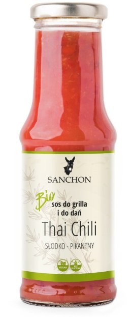 SOS THAI CHILI WEGAŃSKI BEZGLUTENOWY BIO 210 ml - SANCHON SANCHON (sosy, przyprawy w płynie)