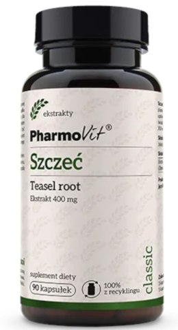 SZCZEĆ POSPOLITA EKSTRAKT (400 mg) BEZGLUTENOWA 90 KAPSUŁEK - PHARMOVIT (CLASSIC) PHARMOVIT (suplementy diety)