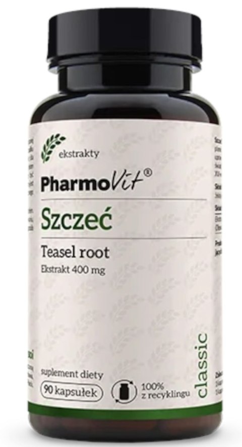SZCZEĆ POSPOLITA EKSTRAKT (400 mg) BEZGLUTENOWA 90 KAPSUŁEK - PHARMOVIT (CLASSIC) PHARMOVIT (suplementy diety) SZCZEĆ POSPOLITA EKSTRAKT (400 mg) BEZGLUTENOWA 90 KAPSUŁEK - PHARMOVIT (CLASSIC) PHARMOVIT (suplementy diety)