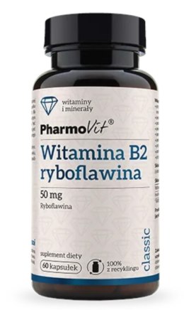 WITAMINA B2 (50 mg) BEZGLUTENOWA 60 KAPSUŁEK - PHARMOVIT (CLASSIC) PHARMOVIT (suplementy diety)