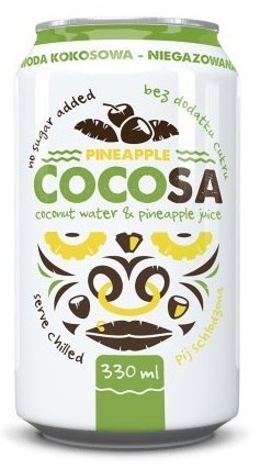 WODA KOKOSOWA Z SOKIEM Z ANANASA 330 ml - DIET-FOOD (COCOSA) DIET-FOOD