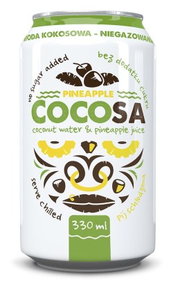 WODA KOKOSOWA Z SOKIEM Z ANANASA 330 ml - DIET-FOOD (COCOSA) DIET-FOOD