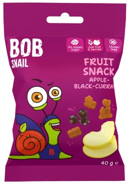 ŻELKI JABŁKO - CZARNA PORZECZKA BEZ ŻELATYNY BEZGLUTENOWE 40 g - BOB SNAIL BOB SNAIL (przekąski owocowe)