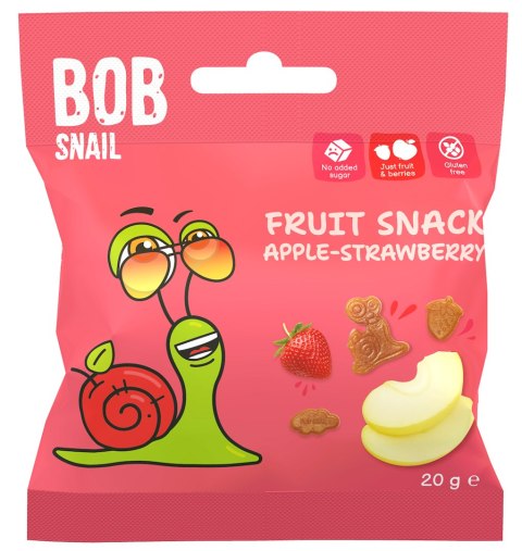 ŻELKI JABŁKO - TRUSKAWKA BEZ ŻELATYNY BEZGLUTENOWE 20 g - BOB SNAIL BOB SNAIL (przekąski owocowe) ŻELKI JABŁKO - TRUSKAWKA BEZ ŻELATYNY BEZGLUTENOWE 20 g - BOB SNAIL BOB SNAIL (przekąski owocowe)