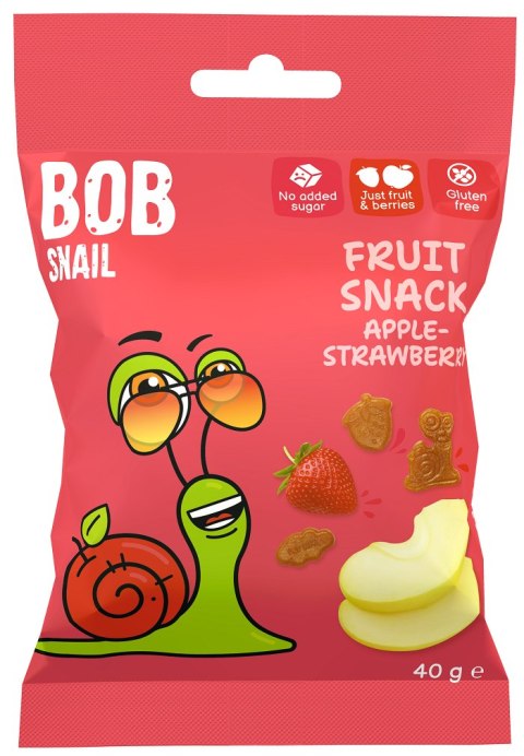 ŻELKI JABŁKO - TRUSKAWKA BEZ ŻELATYNY BEZGLUTENOWE 40 g - BOB SNAIL BOB SNAIL (przekąski owocowe) ŻELKI JABŁKO - TRUSKAWKA BEZ ŻELATYNY BEZGLUTENOWE 40 g - BOB SNAIL BOB SNAIL (przekąski owocowe)